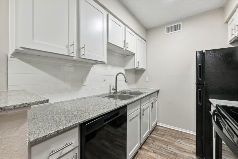 kitchen at The Canyon Creek Apartments