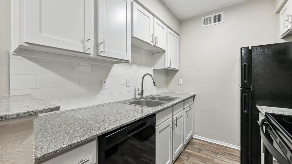 kitchen at The Canyon Creek Apartments