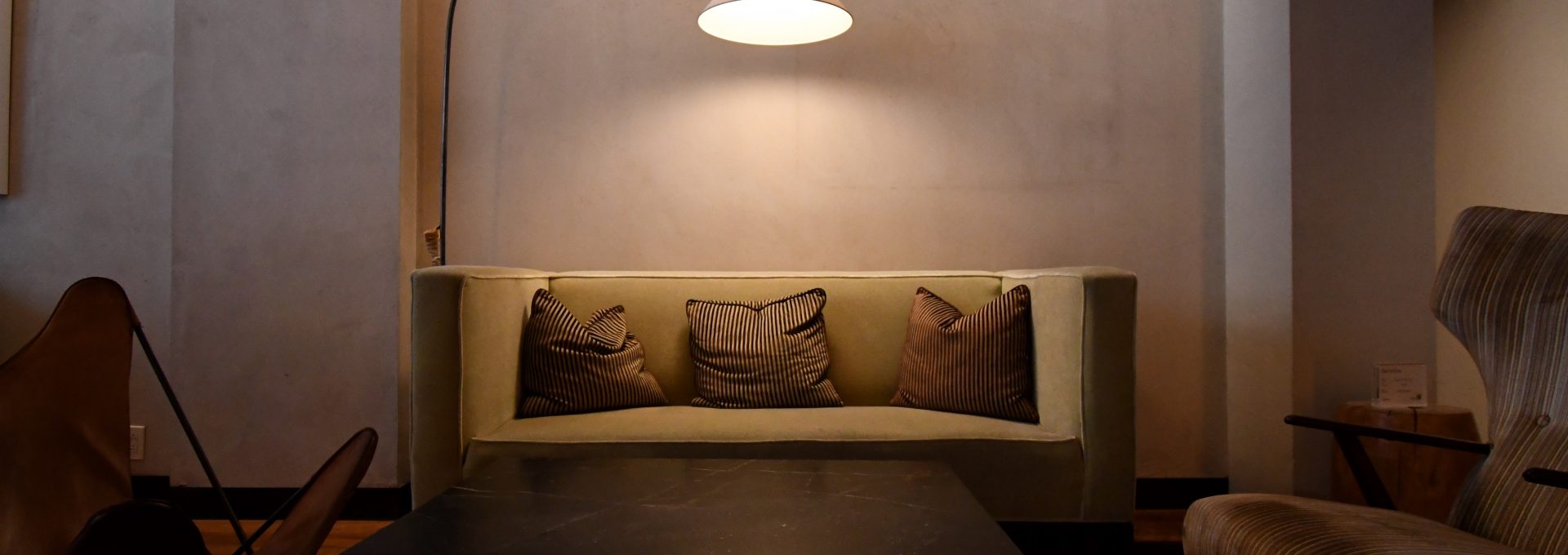 white and black zebra print sofa