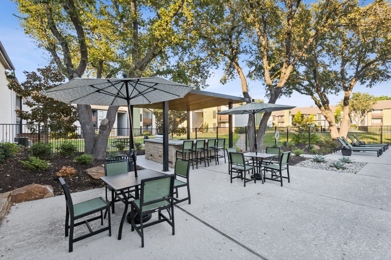 patio at The  Reid Apartments