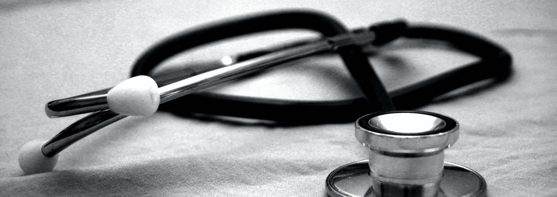 black and gray stethoscope