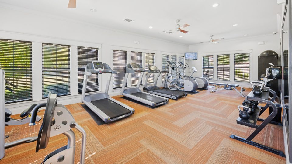 Fitness Center with Cardio Equipment like Treadmills and Ellipticals