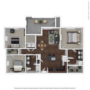 the floor plan for a two bedroom apartment at The  BLVD