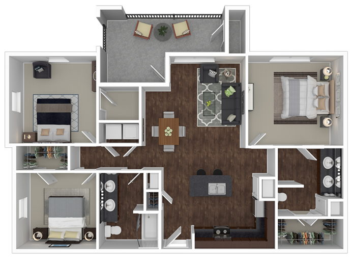 The Cactus - 3D Plan