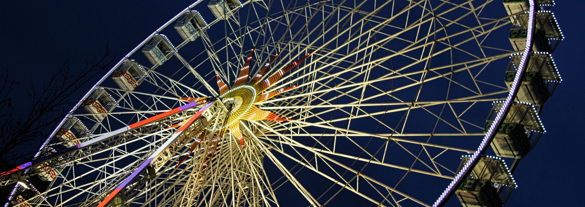 ferris wheel during night