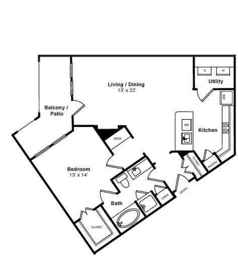 Swifty Skills Session Floor Plan Sombra 1 Bed 1 Bath 896 sqft
