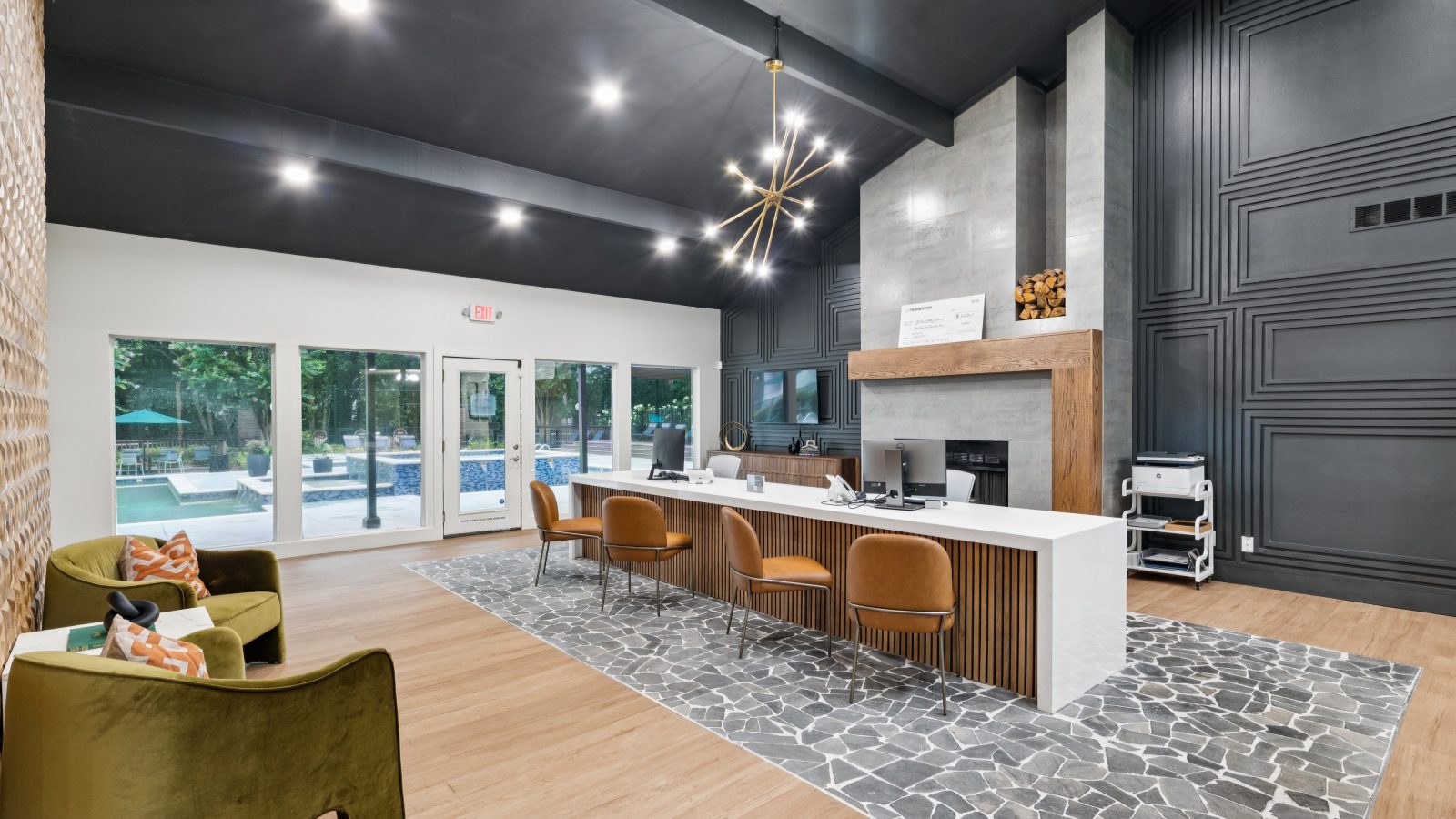 the living room at The  Marley