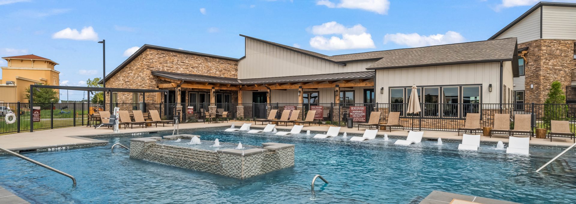 the pool at The La Ventana at Canyon West Apartments