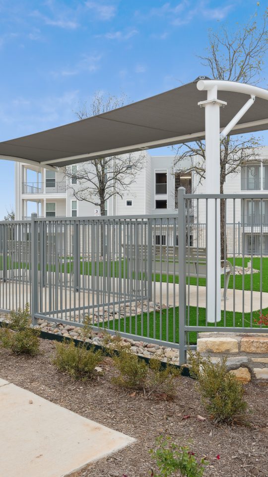 Dog Park at Legacy at Veramendi Apartments