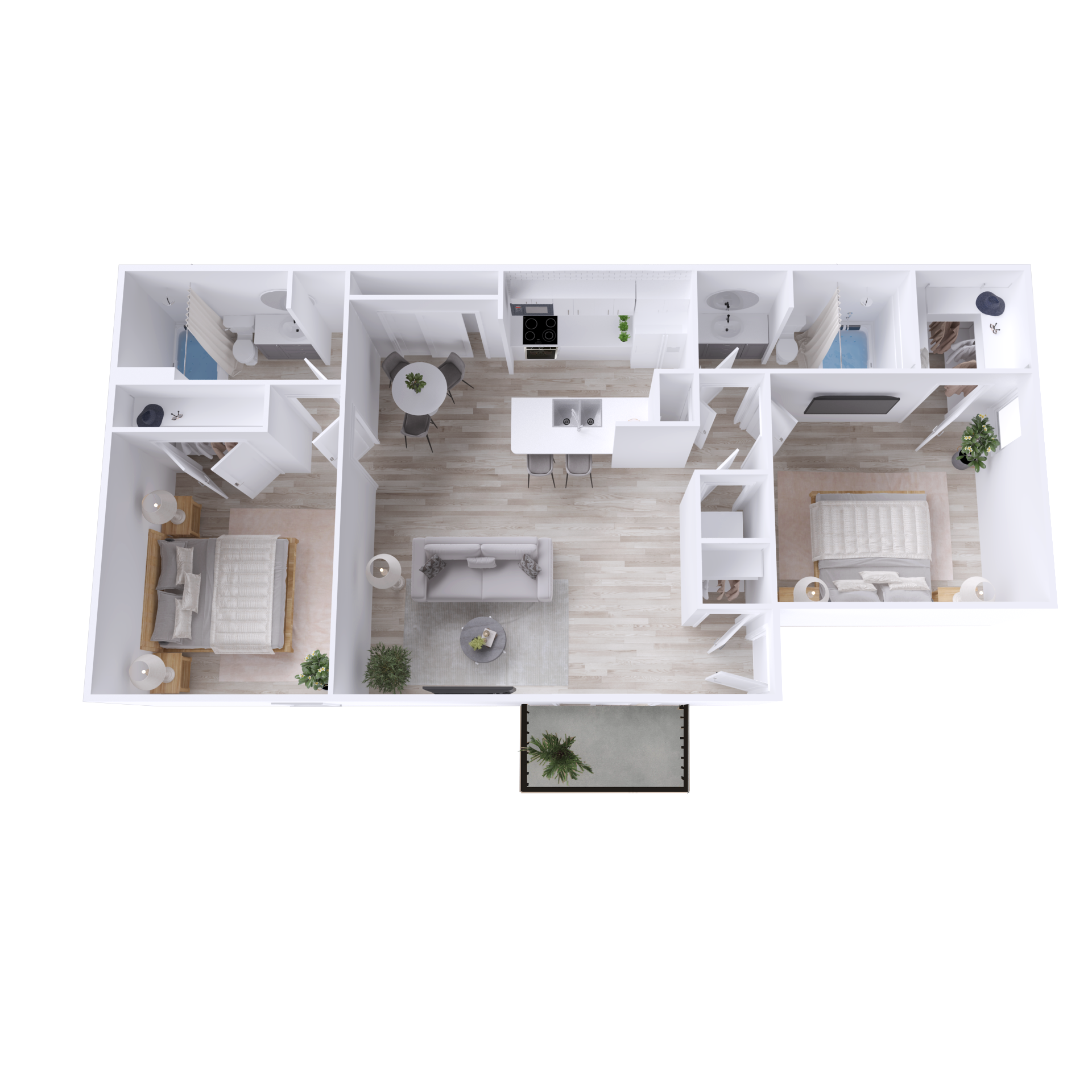 The Hibiscus - 3D Plan