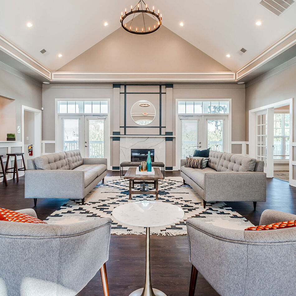 the living room at The Leyland Pointe