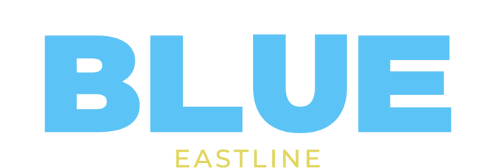 Transparent Blue Easline logo