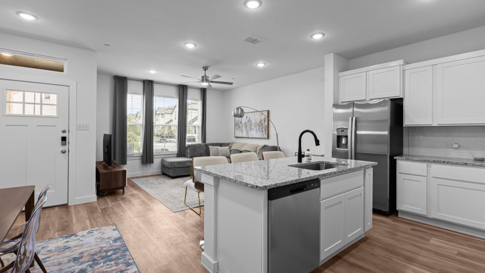 Furnished open concept home at The Villas at Bardin