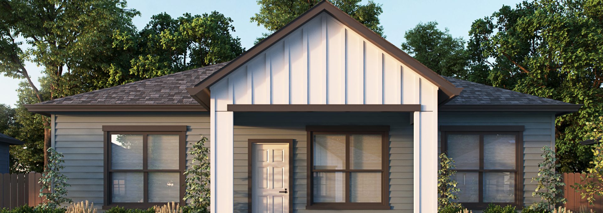 a rendering of a home with a front porch at The Soltera Rolling Pines