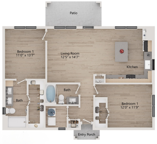 a collage of photos showing different parts of a building