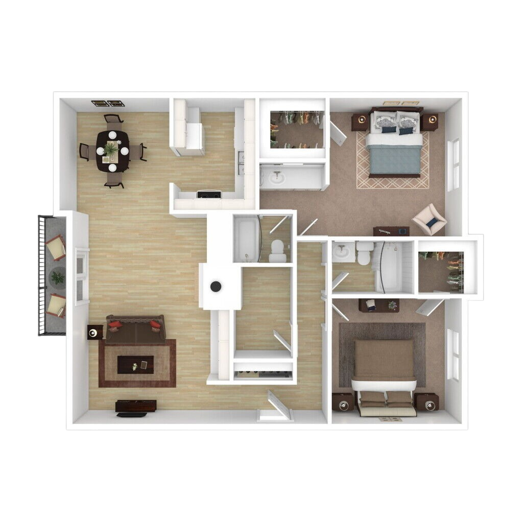 Maple Loft - 3D Plan