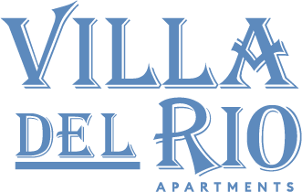the villa del rio apartments logo at The Villa Del Rio