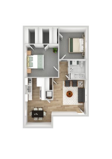 an assortment of items including a refrigerator, microwave, and other items