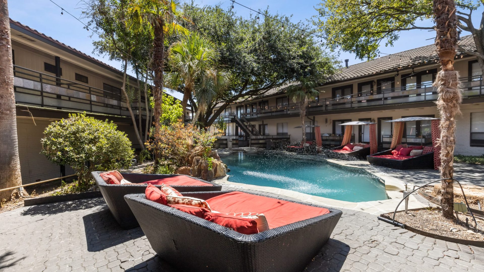 the pool area at The Verandah