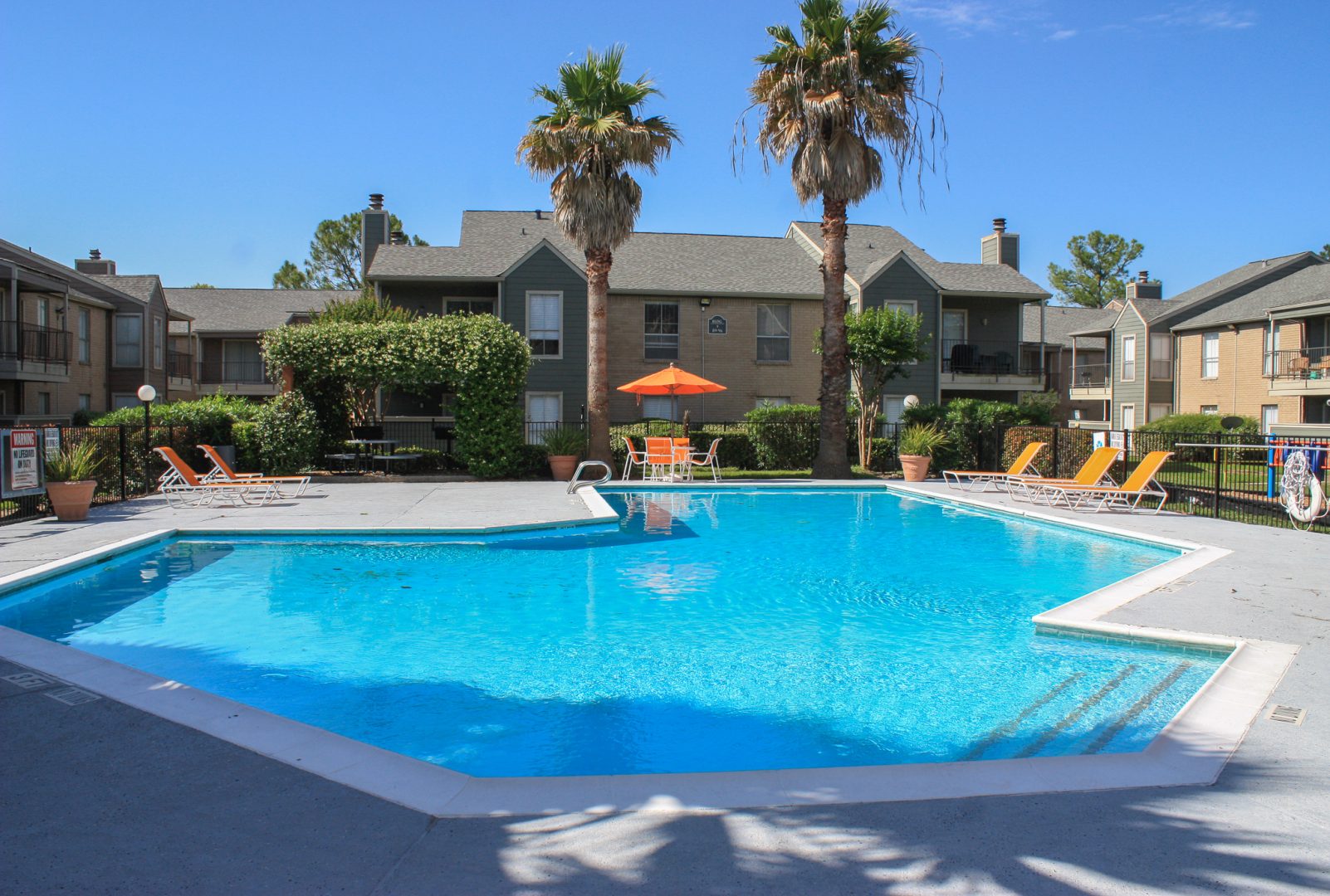 the pool at The Caldera Apartments