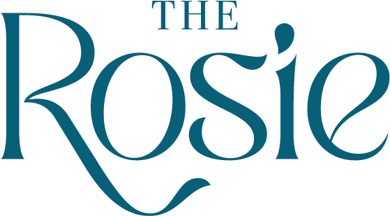 the rosie logo on a white background at The  Rosie