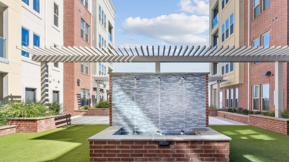 the courtyard at The Alexa