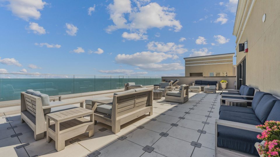 the rooftop terrace at The Alexa