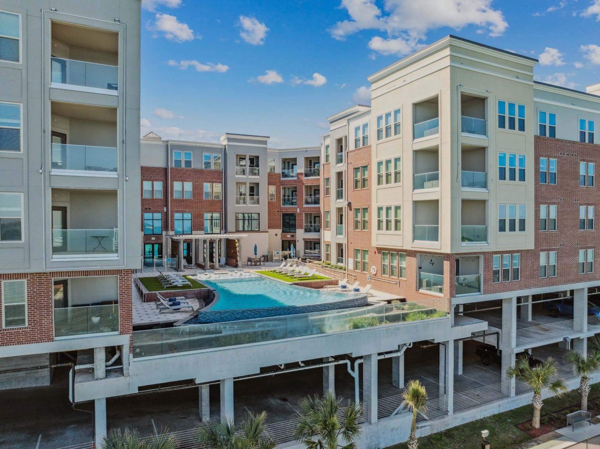 the apartment complex at The  Alexa