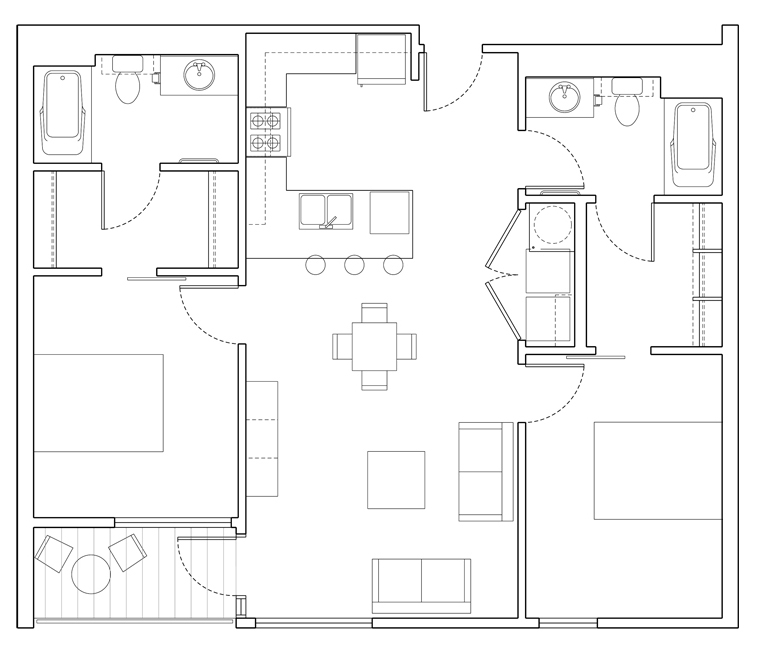 Level 2 Bedroom-A Floor Plan
