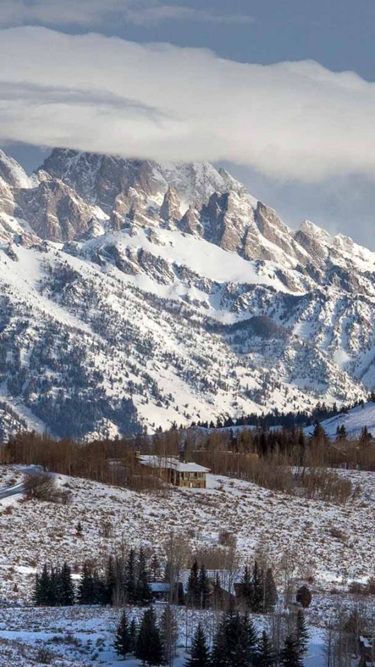 Mountains with snow
