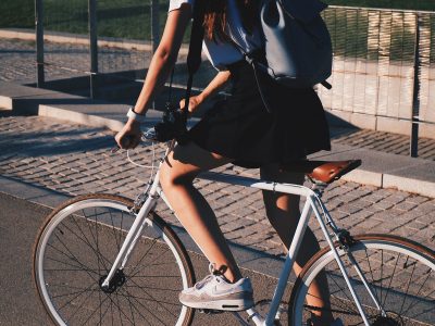 girl cycling the hive