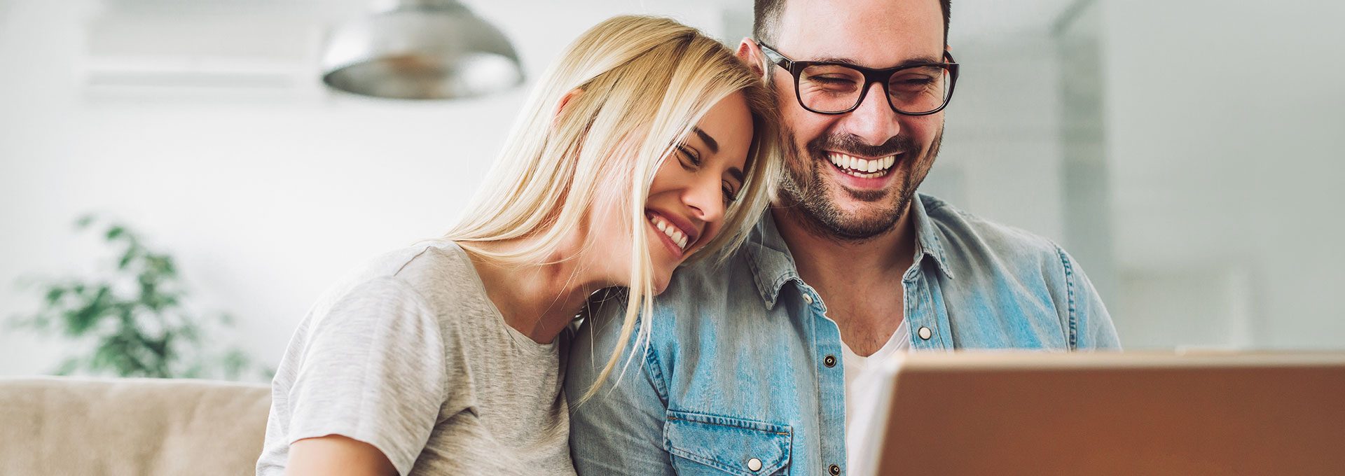 couple smiling