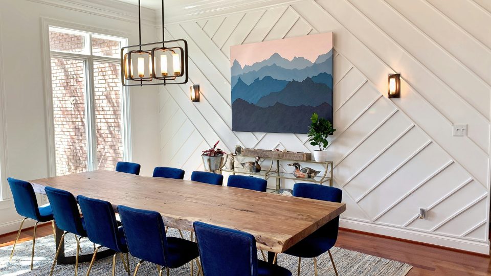 black and white table and chairs