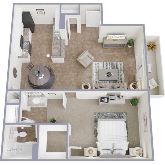 a room with a lot of stuff on the floor