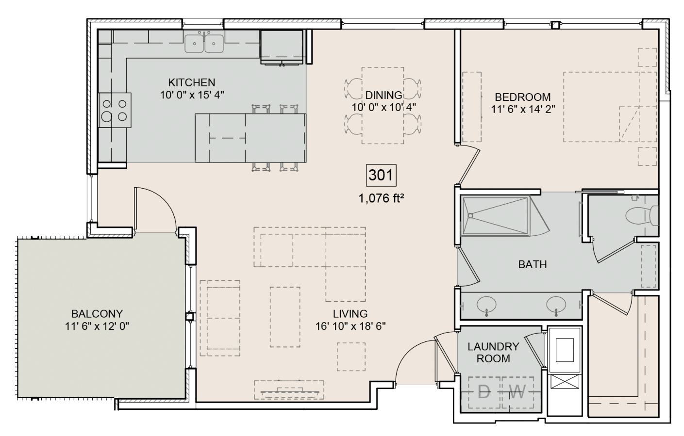 The Bower Floorplan Eleanor 202