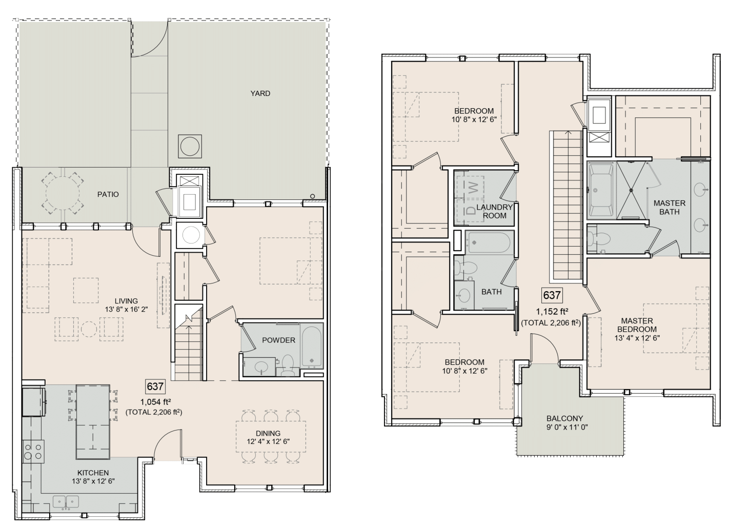 The Bower Floorplan Beverly 637