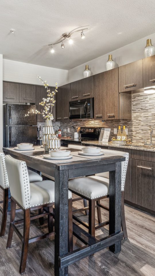 Dining Room and Kitchen at The Terra at University North Park