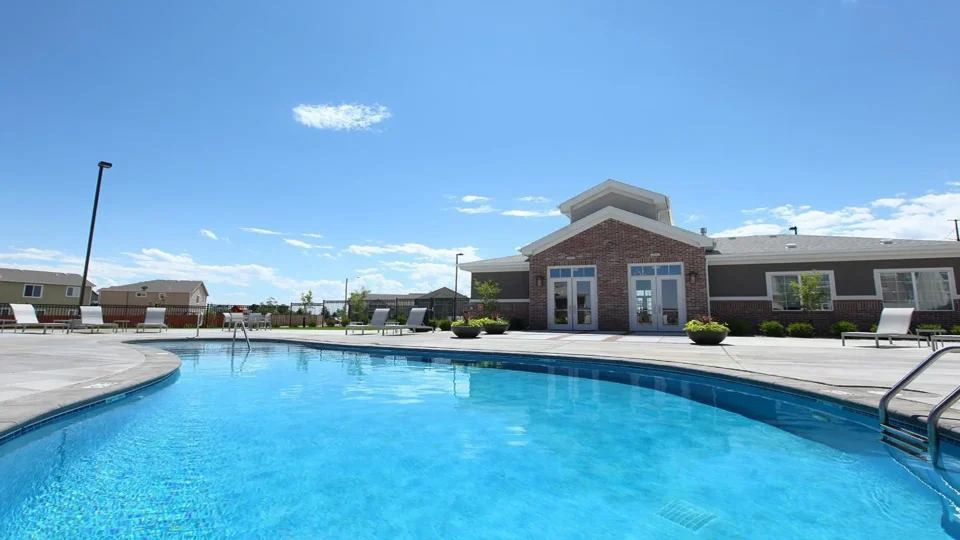 the pool at The Outlook Ridge Apartments