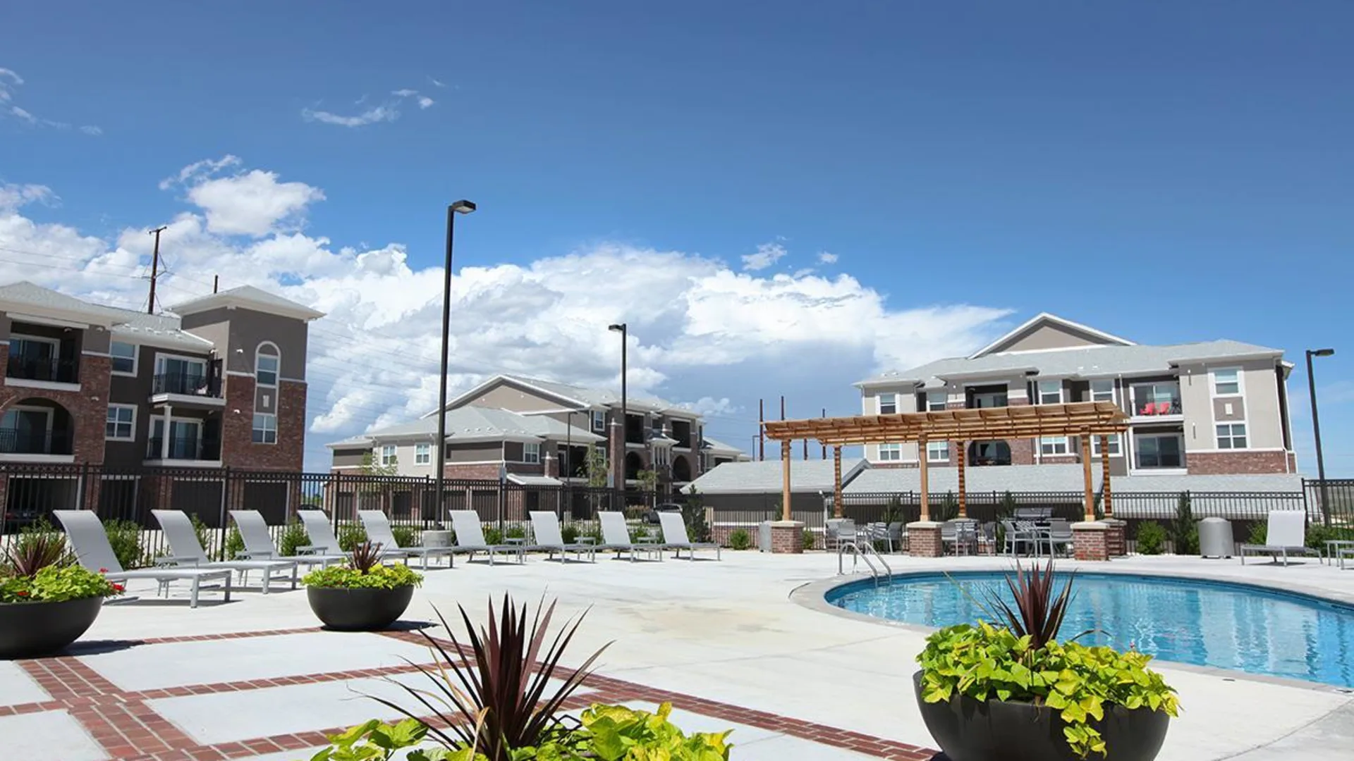 the pool at The Outlook Ridge Apartments