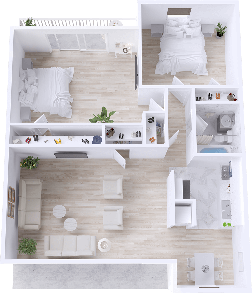 Rio Villas 2 bed 1 bath