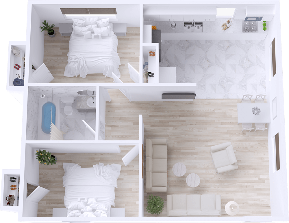 Rio Villas 2 bed 1 bath