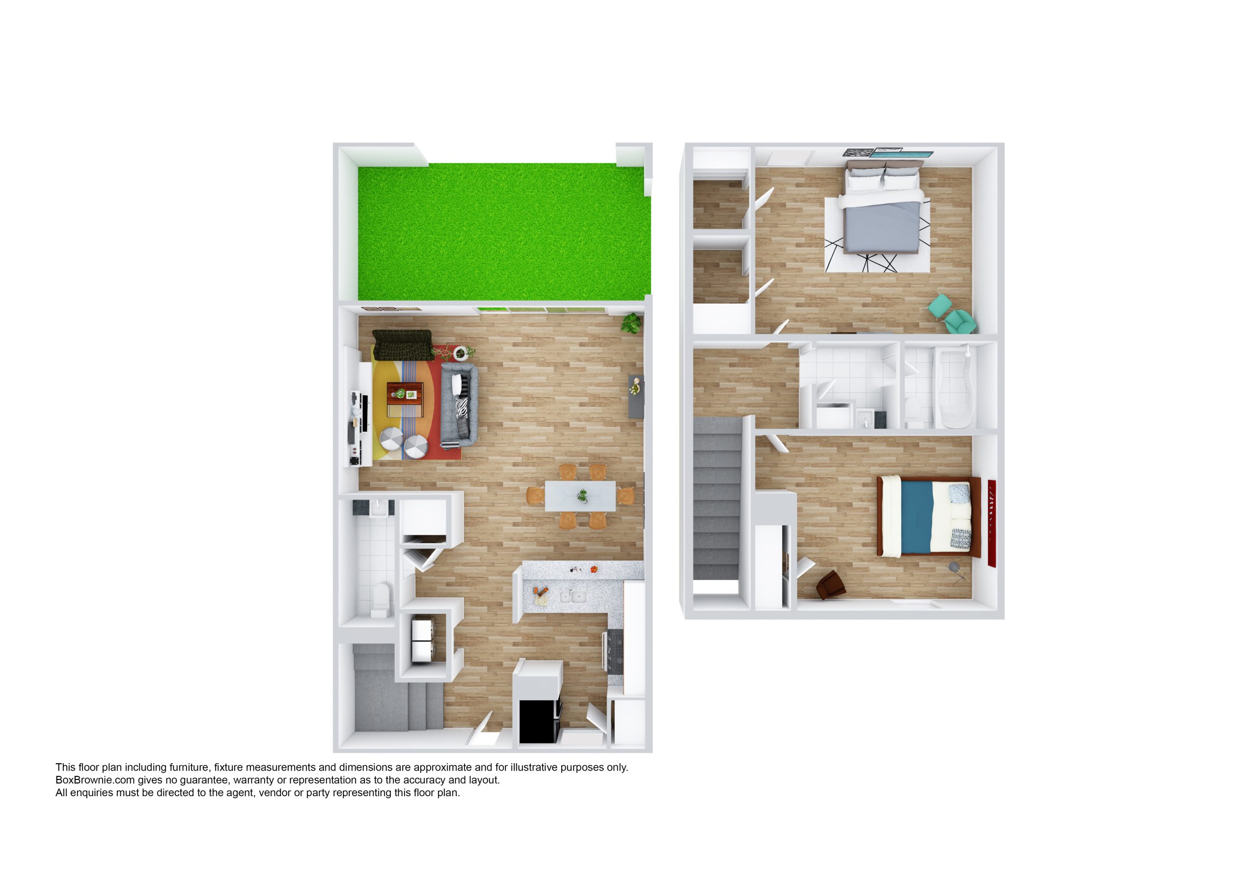 2Bed – 1.5 Bath - Downloadable Image