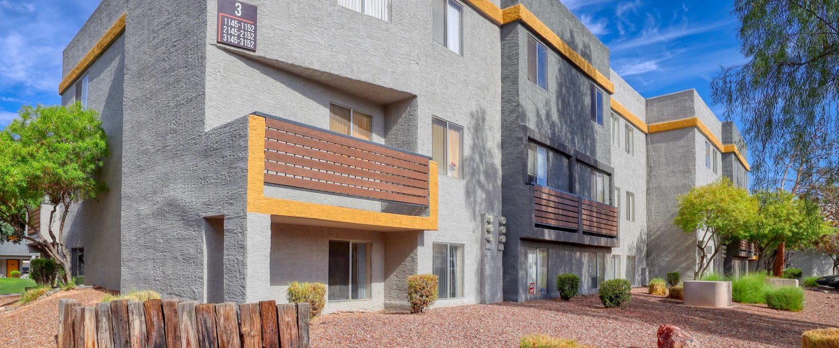 the apartment complex in arizona has a red brick exterior at The Jerome