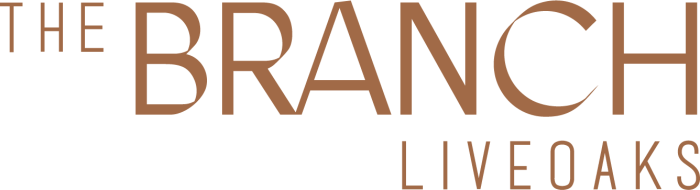 the branch live oaks logo at The Live Oak at  Branch