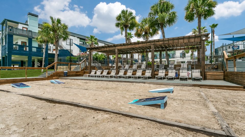 beach volleyball at The Pearce on  Lake