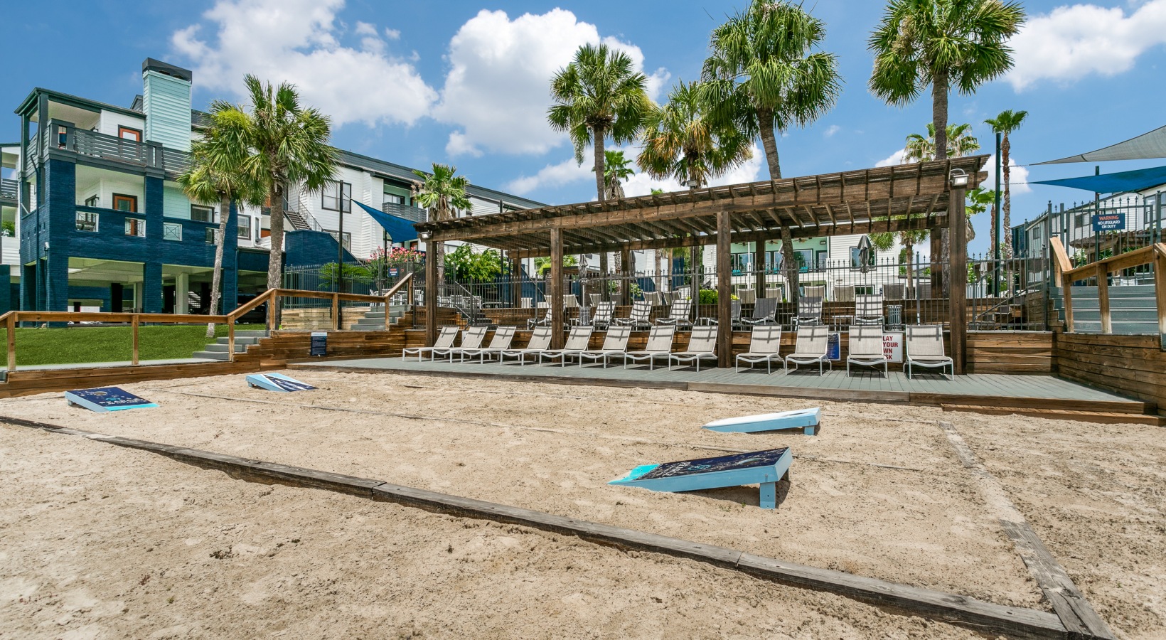 beach volleyball at The Pearce on  Lake