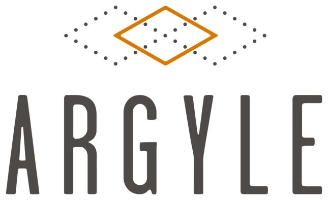 the logo for argyle, a company that specializes in the design of logos at The  Argyle