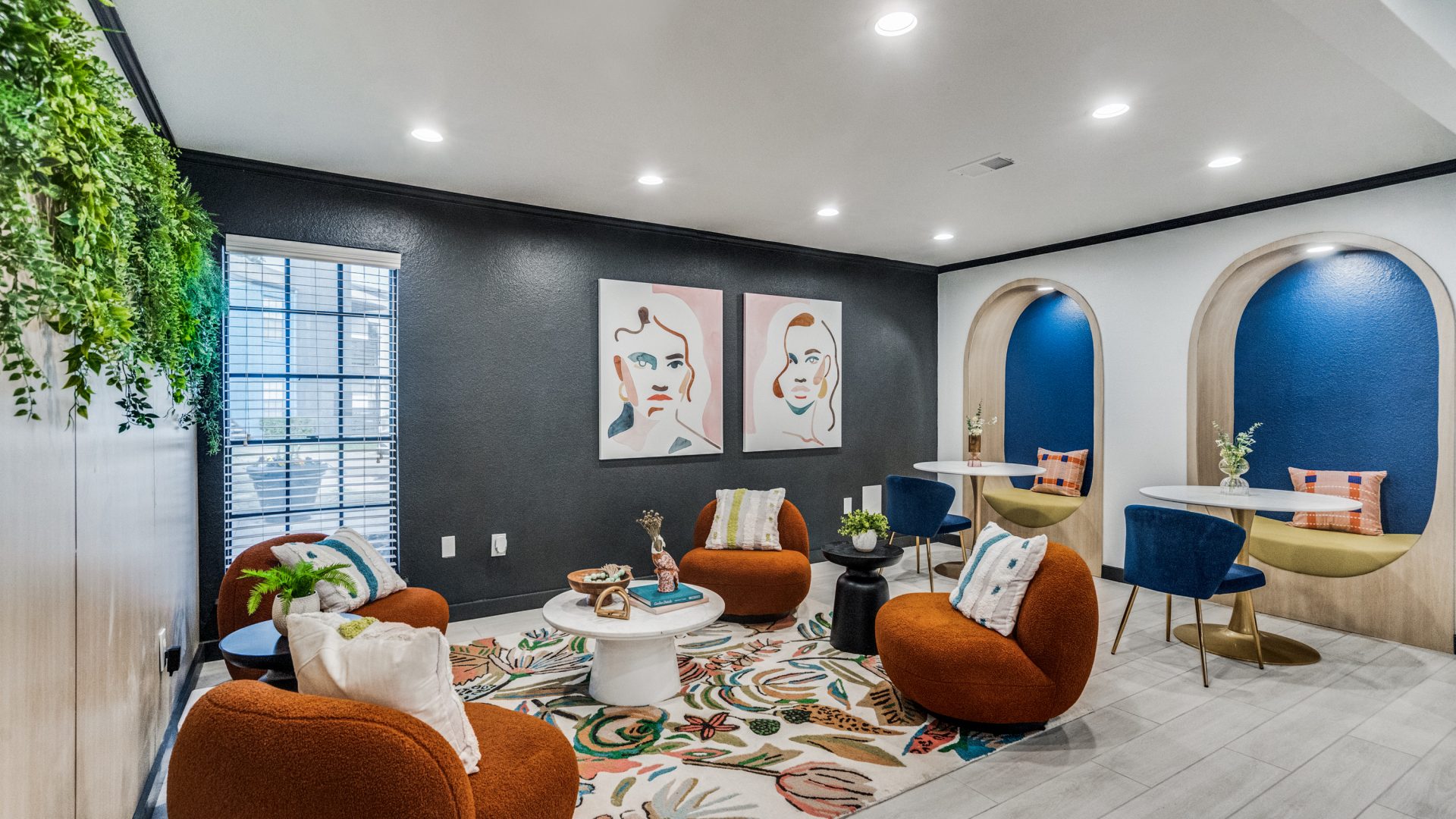 the living room at The  Huxley