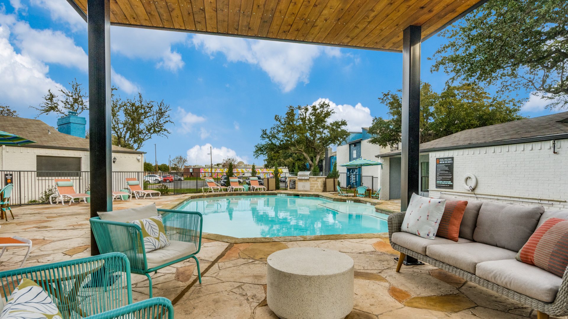 the pool at The  Huxley