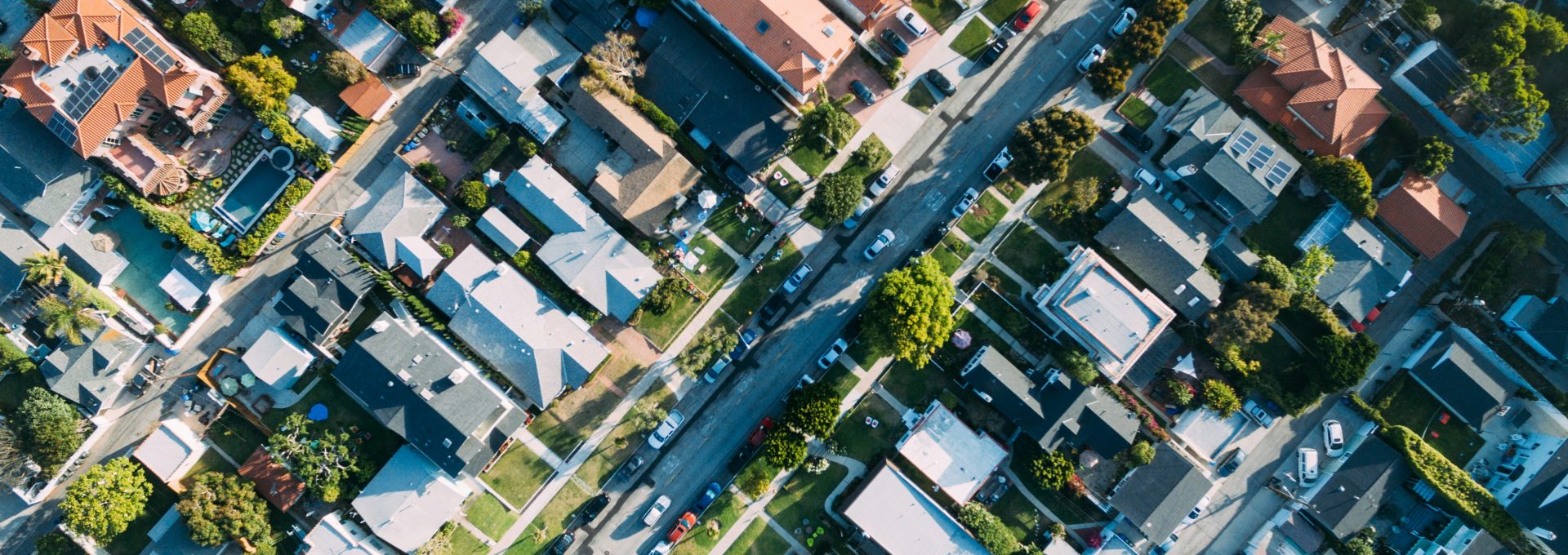 aerial photography of house and road